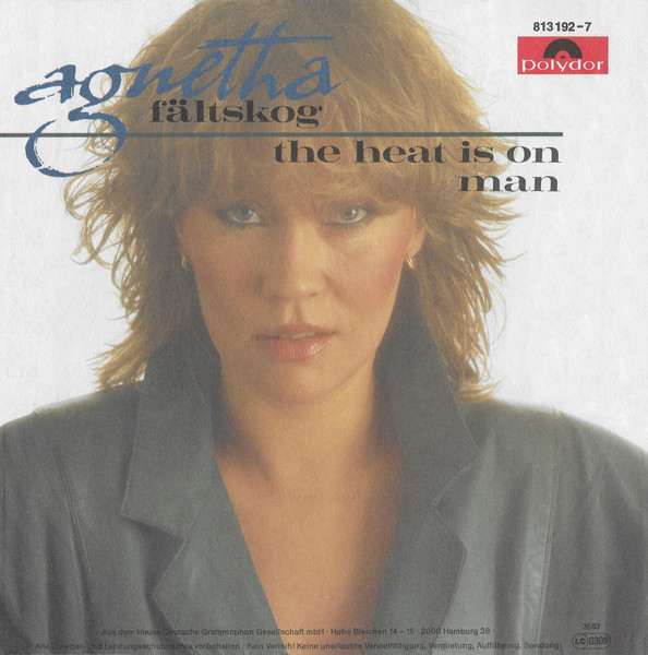 Cover zu Agnetha Fältskog - The Heat Is On / Man | 1983 | Vinyl | Rock, Pop | Germany