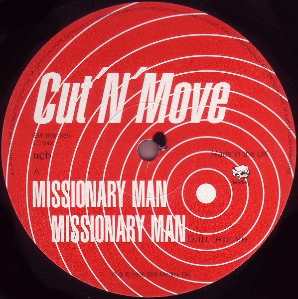 Cover zu Cut 'N' Move - Missionary Man | 1996 | Vinyl | Electronic | UK