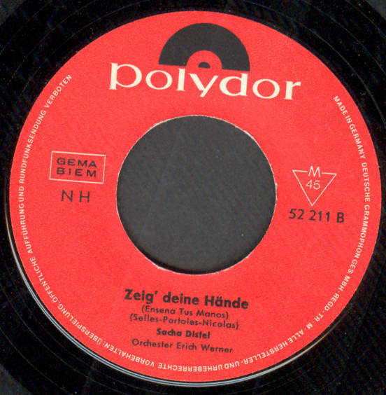 Cover zu Sacha Distel - Der Platz Neben Mir | 1964 | Vinyl | Pop | Germany Schallplatten Ankauf