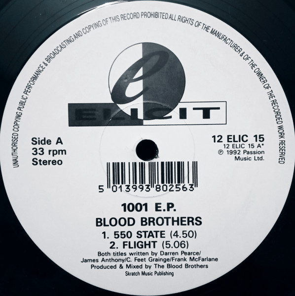 Cover zu Blood Brothers (2) - 1001 E.P. | 1992 | Vinyl | Electronic | UK Schallplatten Ankauf