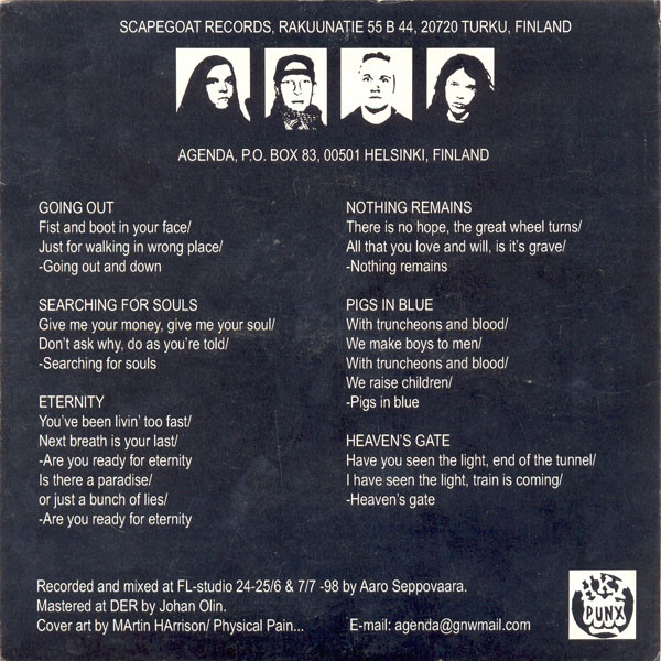 Cover zu Agenda (3) - Finncore | Vinyl | Rock | Finland Schallplatten Ankauf