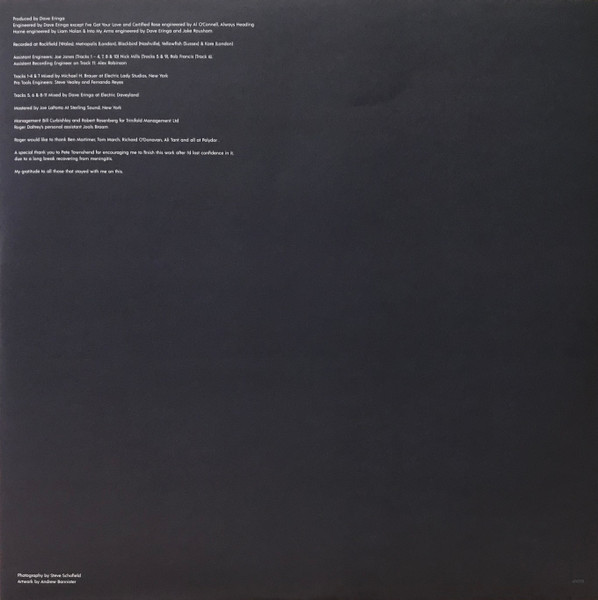 Cover zu Roger Daltrey - As Long As I Have You | 2018 | Vinyl | Rock | Europe