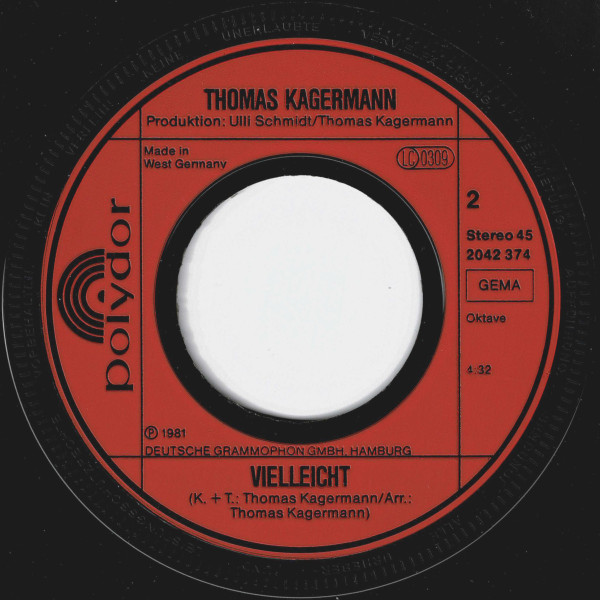 Cover zu Thomas Kagermann - Kommt Da Raus | 1982 | Vinyl | Pop | Germany