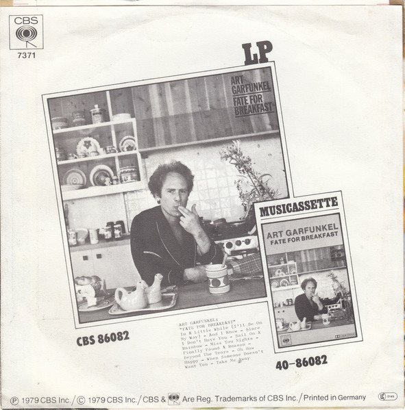 Cover zu Art Garfunkel - Since I Don't Have You | 1979 | Vinyl | Pop | Germany