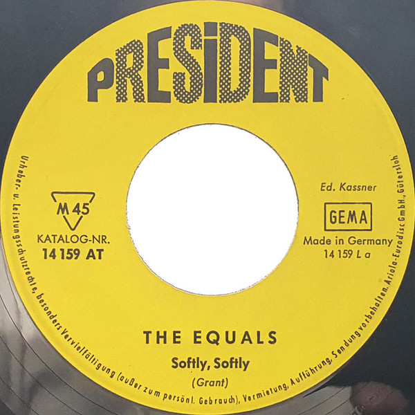 Cover zu The Equals - Softly, Softly / Lonely Rita | 1968 | Vinyl | Funk / Soul | Germany