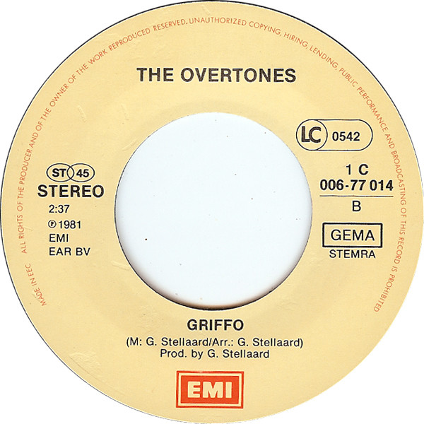 Cover zu The Overtones (10) - We Love You Stevie (Medley) | 1982 | Vinyl | Funk / Soul | Europe Schallplatten Ankauf