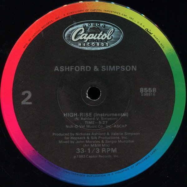 Cover zu Ashford & Simpson - High-Rise | 1983 | Vinyl | Funk / Soul | US Schallplatten Ankauf