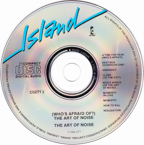 Cover zu The Art Of Noise - (Who's Afraid Of?) The Art Of Noise! | 1986 | Vinyl | Electronic | Italy