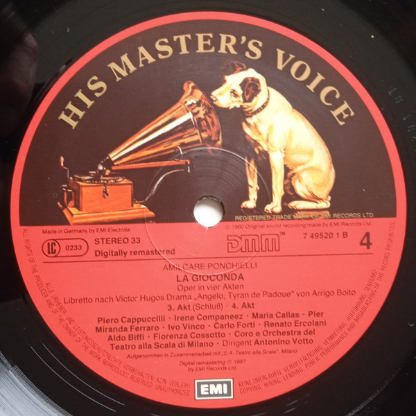 Cover zu Amilcare Ponchielli - Maria Callas, Fiorenza Cossotto, Irene Companeez, Pier Miranda Ferraro, Ivo Vinco, Piero Cappuccilli, Orchestra Del Teatro Alla Scala e Coro Del Teatro Alla Scala, Anto