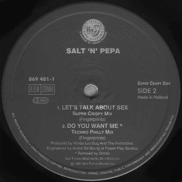 Cover zu Salt 'N' Pepa - Let's Talk About Sex! | 1991 | Vinyl | Electronic, Hip Hop | Europe