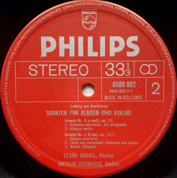 Cover zu Arthur Grumiaux, Clara Haskil, Ludwig van Beethoven - Sämtliche Sonaten Für Klavier Und Violine | 1974 | Vinyl | Classical | Europe