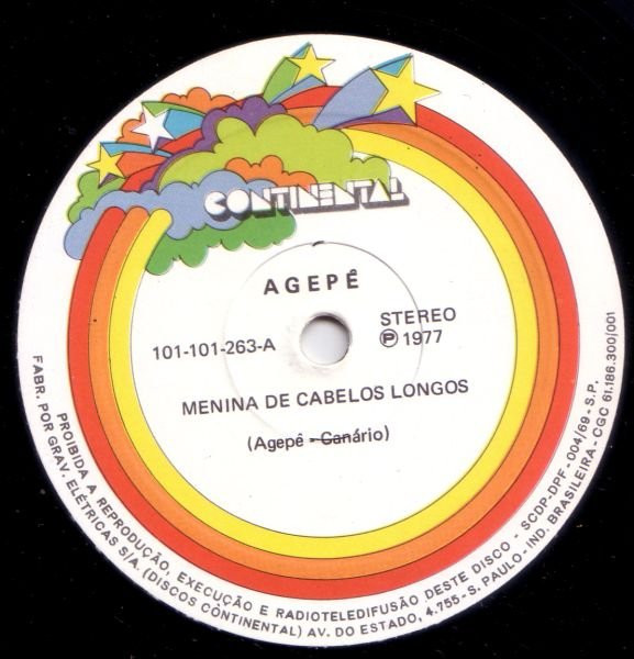 Cover zu Agepê - Menina De Cabelos Longos | 1977 | Vinyl | Latin | Brazil Schallplatten Ankauf
