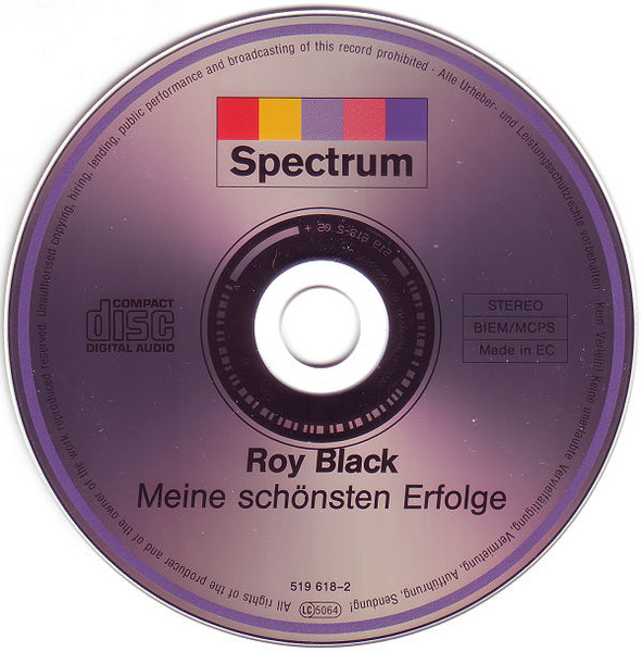 Cover zu Roy Black - Meine Schönsten Erfolge | 1996 | Vinyl | Pop | Germany