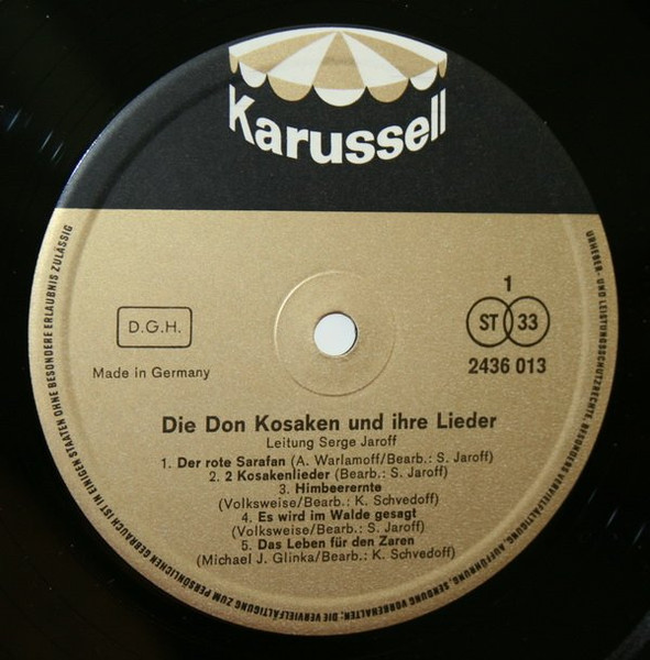 Cover zu Don Kosaken Chor Serge Jaroff - Die Don Kosaken Und Ihre Lieder | Vinyl | Brass & Military, Folk, World, & Country | Germany Schallplatten Ankauf