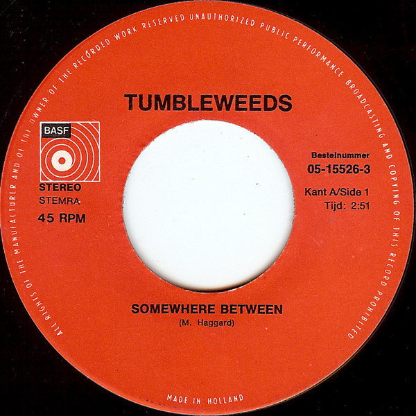 Cover zu The Tumbleweeds - Somewhere Between | 1975 | Vinyl | Rock, Folk, World, & Country | Netherlands Schallplatten Ankauf
