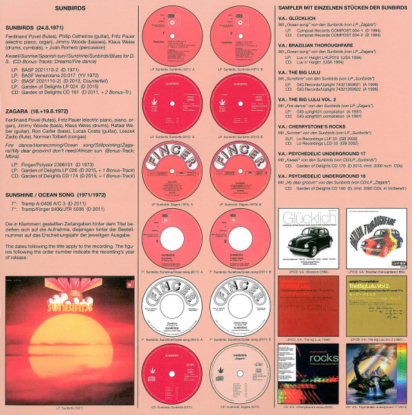 Cover zu Sunbirds - Zagara | 2015 | Vinyl | Jazz, Latin, Funk / Soul | Germany