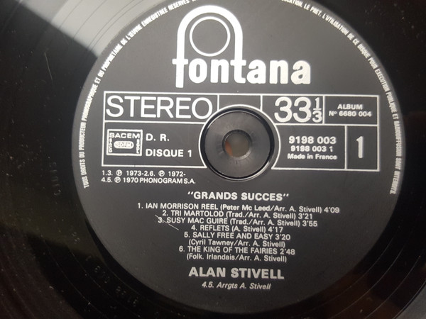 Cover zu Alan Stivell - Grands Succes | 1979 | Vinyl | Classical, Folk, World, & Country | France
