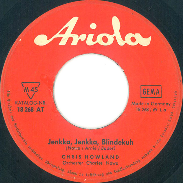 Cover zu Chris Howland - Jenkka, Jenkka, Blindekuh / Wenn Ich James Bond Wär' | 1965 | Vinyl | Pop | Germany
