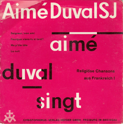 Cover zu Aimé Duval - Religiöse Chansons Aus Frankreich I | Vinyl | Pop | Germany Schallplatten Ankauf