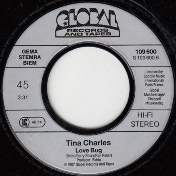 Cover zu Tina Charles - I'll Go Where The Music Takes Me (87' Remix) | 1987 | Vinyl | Funk / Soul, Pop | Europe