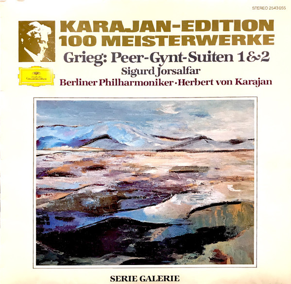 Cover zu Berliner Philharmoniker, Herbert Von Karajan - Karajan-Edition - 100 Meisterwerke - Grieg: Peer-Gynt-Suiten 1&2 · Sigurd Jorsalfar | 1982 | Vinyl | Classical | Germany