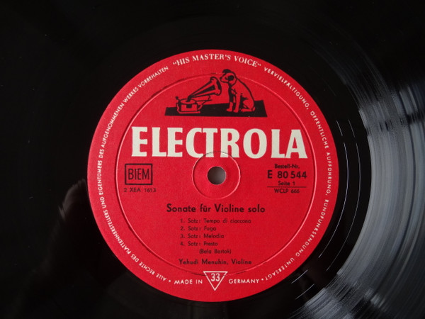Cover zu Béla Bartók - Yehudi Menuhin, Hephzibah Menuhin - Sonate Für Violine Solo - Sonate Nr. 1 Für Violine Und Klavier | Vinyl | Classical | Germany Schallplatten Ankauf