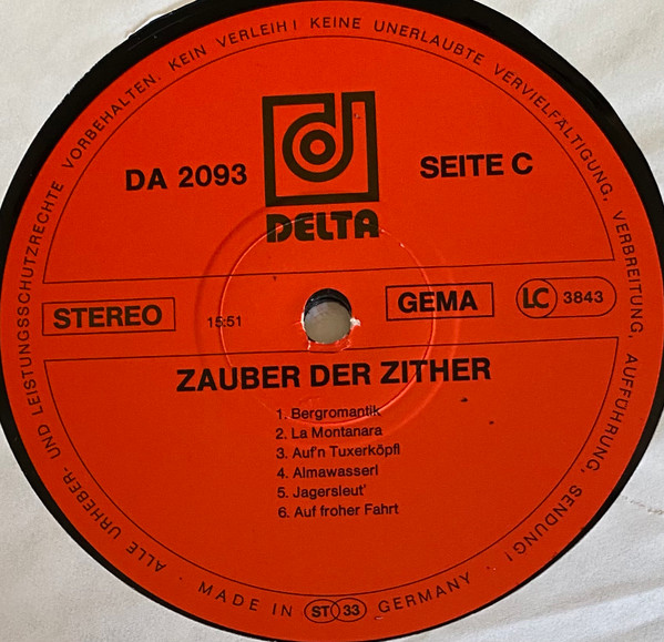 Cover zu Bartl Egger, Innspatzen Trio, Angerberger Dreigesang - Zauber Der Zither | Vinyl | Folk, World, & Country | Germany