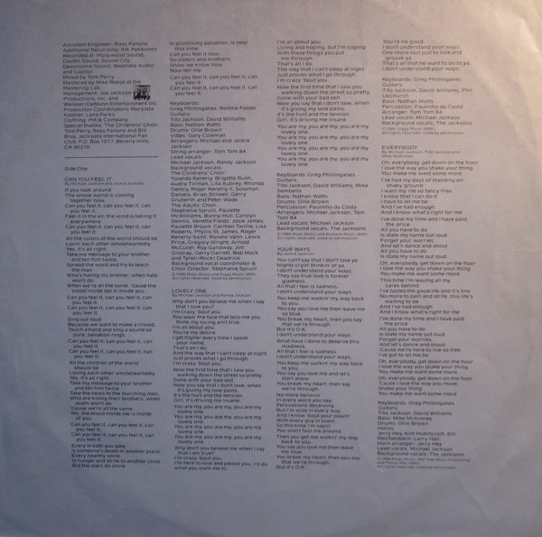 Cover zu The Jacksons - Triumph | 1980 | Vinyl | Funk / Soul | Europe