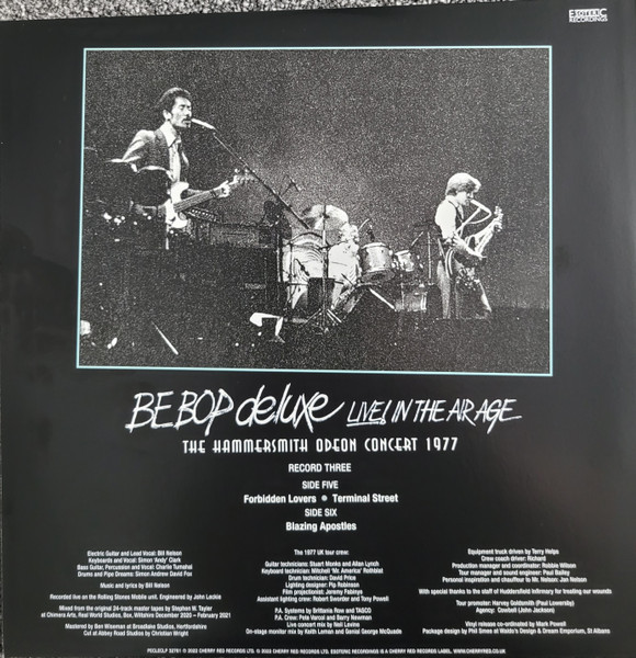 Cover zu Be Bop Deluxe - Live! In The Air Age (The Hammersmith Odeon Concert 1977) | 2022 | Vinyl | Rock | UK