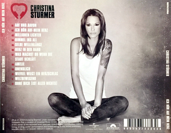 Cover zu Christina Stürmer - Ich Hör Auf Mein Herz | 2013 | Vinyl | Pop | Austria Schallplatten Ankauf