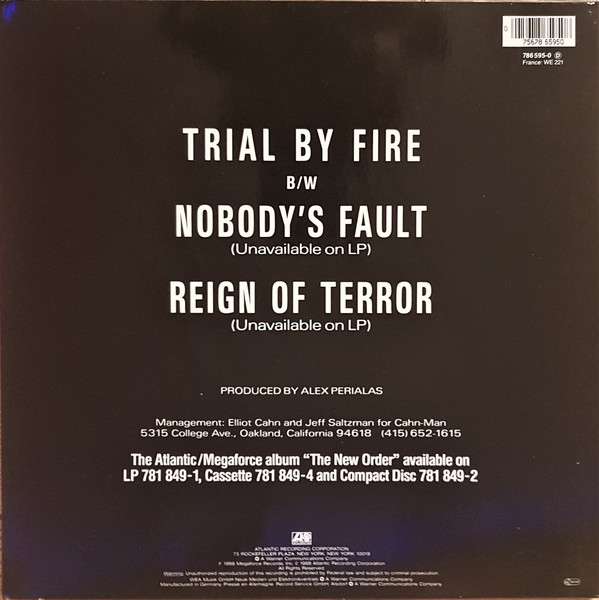 Cover zu Testament (2) - Trial By Fire | 1988 | Vinyl | Rock | Europe
