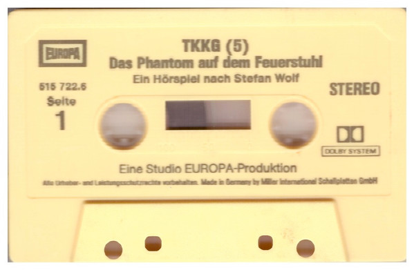 Cover zu Stefan Wolf - TKKG 5 - Das Phantom Auf Dem Feuerstuhl | Vinyl | Non-Music, Children's | Germany Schallplatten Ankauf