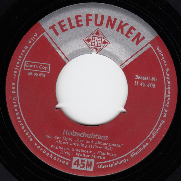 Cover zu Albert Lortzing / Pietro Mascagni - Holzschuhtanz / Intermezzo Sinfonico | Vinyl | Classical | Germany Schallplatten Ankauf