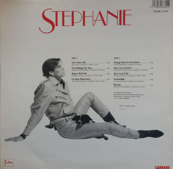 Cover zu Stephanie (2) - Live Your Life | 1986 | Vinyl | Electronic, Pop | France Schallplatten Ankauf