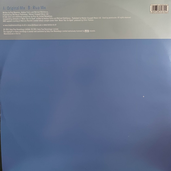 Cover zu Tall Paul Vs INXS - Precious Heart | 2001 | Vinyl | Electronic | Europe Schallplatten Ankauf