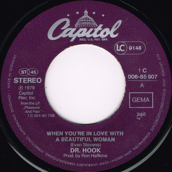 Cover zu Dr. Hook - When You're In Love With A Beautiful Woman | 1979 | Vinyl | Rock, Funk / Soul | Germany