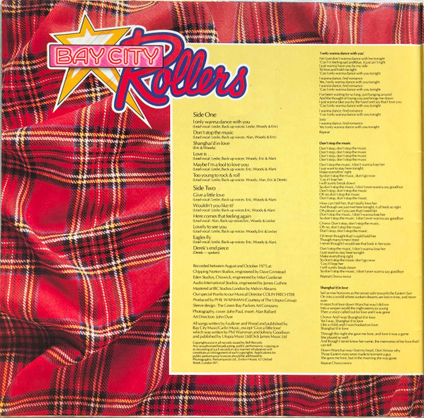 Cover zu Bay City Rollers - Wouldn't You Like It? | 1975 | Vinyl, LP, Album | Rock, Pop | Germany Schallplatten Ankauf