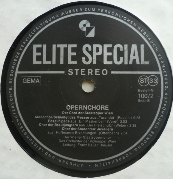 Cover zu Wiener Staatsopernchor - Opernchöre (47 Chöre Aus Der Welt Der Oper) | Vinyl | Classical | Germany