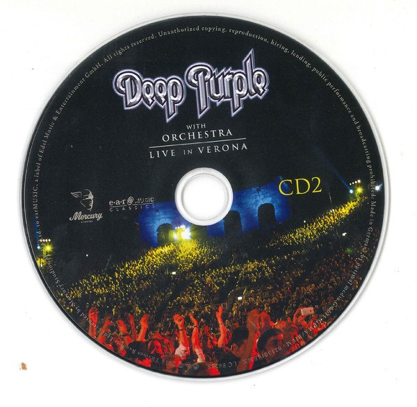 Cover zu Deep Purple With Die Neue Philharmonie Frankfurt - Live In Verona | 2022 | CD, Album, Reissue | Rock | Europe