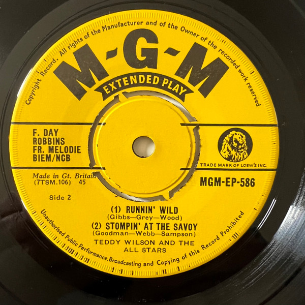 Cover zu Teddy Wilson - Teddy Wilson and the All Stars | Vinyl | Jazz | UK