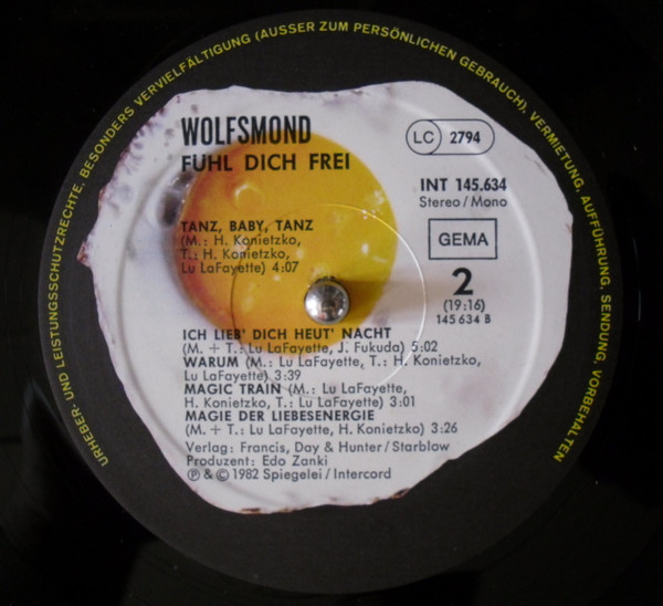 Cover zu Wolfsmond (2) - Fühl Dich Frei | 1982 | Vinyl | Rock | Germany