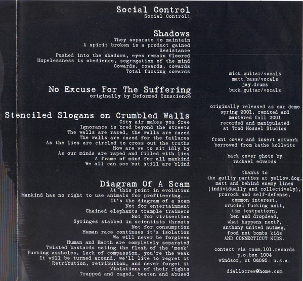 Cover zu Diallo (2) - Diagram Of A Scam | 2001 | Vinyl | Rock | Germany
