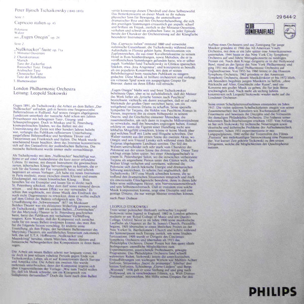 Cover zu Pyotr Ilyich Tchaikovsky, Leopold Stokowski, London Philharmonic Orchestra -
