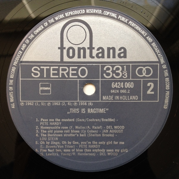 Cover zu Various - This Is Ragtime | Vinyl | Jazz | Europe Schallplatten Ankauf