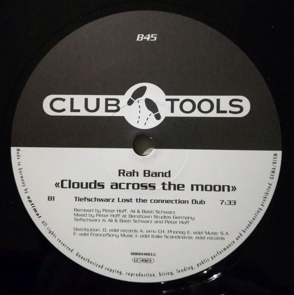 Cover zu RAH Band - Clouds Across The Moon | 1999 | Vinyl | Electronic | Germany Schallplatten Ankauf