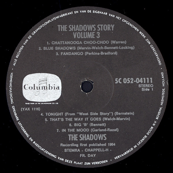 Cover zu The Shadows - The Shadows' Story Vol. 3 (Dance With The Shadows) | Vinyl | Pop | Netherlands