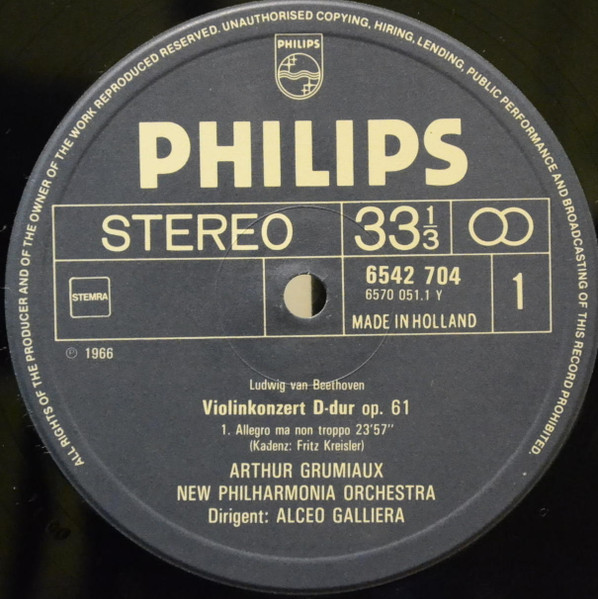 Cover zu Arthur Grumiaux, Ludwig van Beethoven, Johannes Brahms, Max Bruch, Felix Mendelssohn-Bartholdy, Pyotr Ilyich Tchaikovsky, Niccolò Paganini, Henri Vieuxtemps - Violinkonzerte • Violin Concertos • Concertos Pour Violon | Vinyl | Classical | Netherlands Schallplatten Ankauf