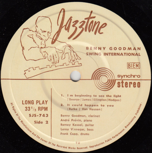 Cover zu Benny Goodman - Swing International | Vinyl | Jazz | Germany