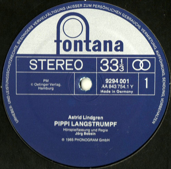 Cover zu Astrid Lindgren - Pippi Langstrumpf | Vinyl | Non-Music, Children's | Germany