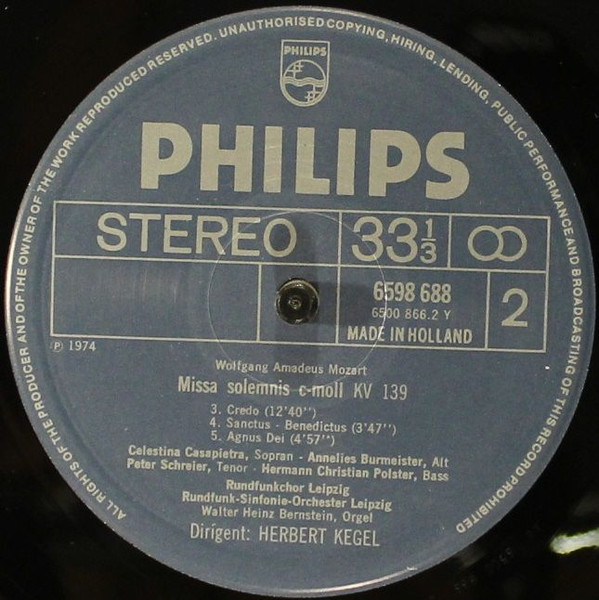 Cover zu Wolfgang Amadeus Mozart - Geistliche Musik | 1974 | Vinyl | Classical | Germany